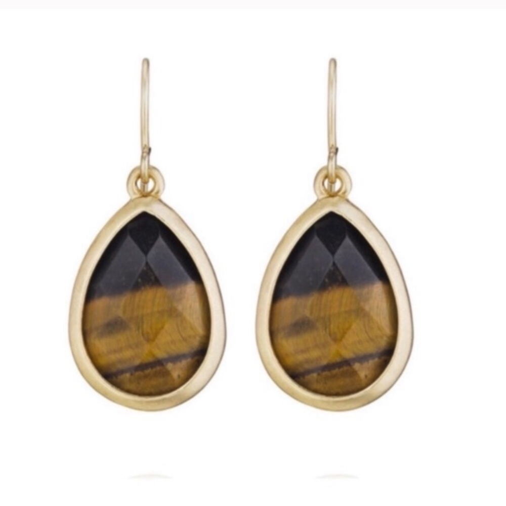 Chloe and Isabel tigers eye drop earrings